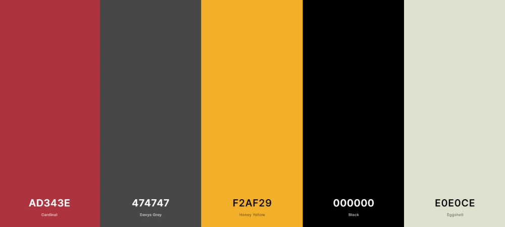 Image of the color scheme for the Weathering Weather site