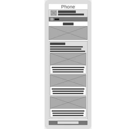 Phone wireframe